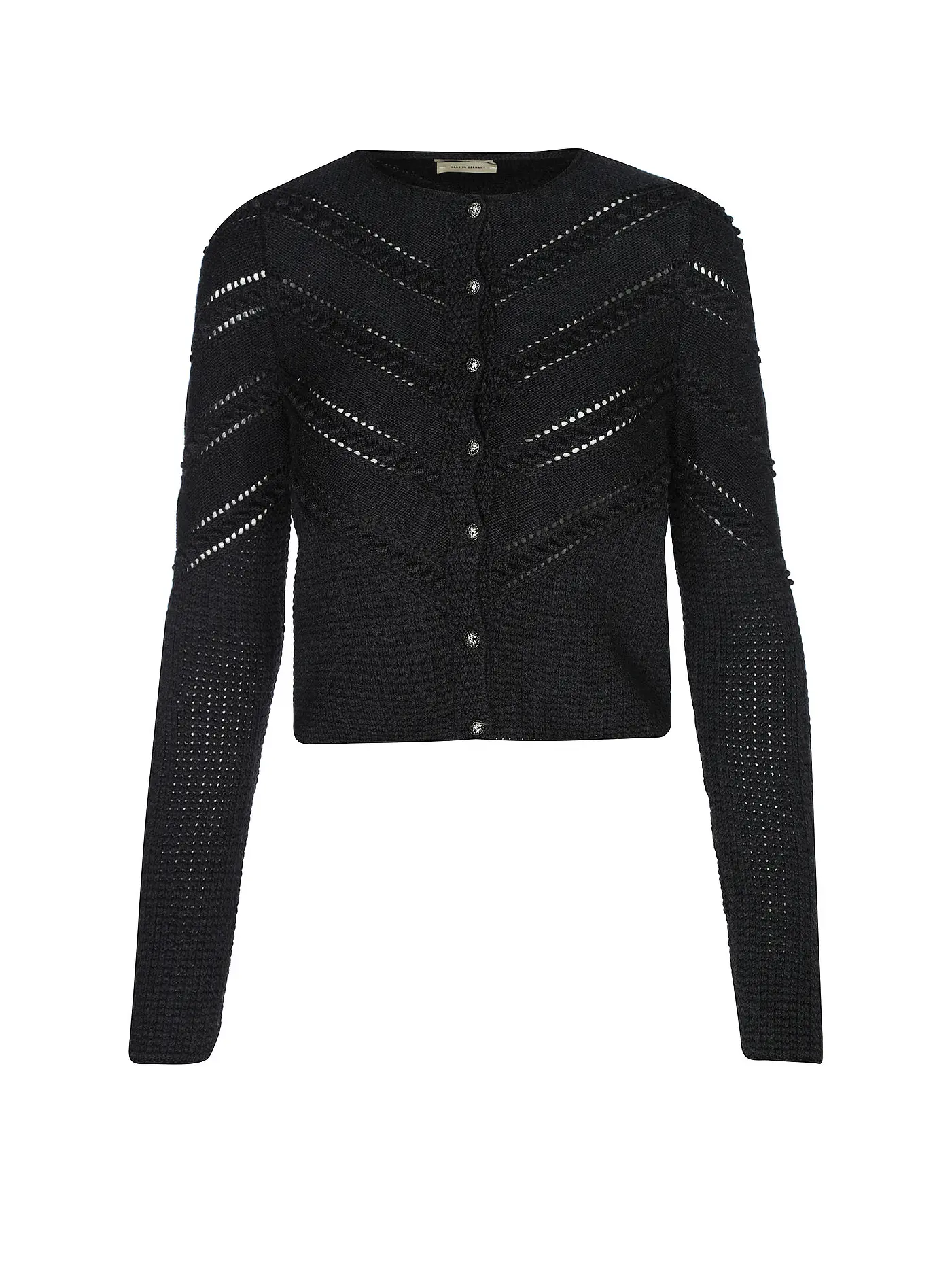 GOTTSEIDANK | Trachten Strickjacke OPHELIA | schwarz